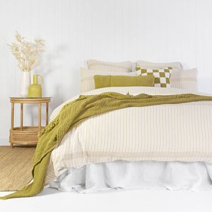 Bambury Molloy Quilt Cover Set King Bed Soft Touch Woven Home Decor Bedding