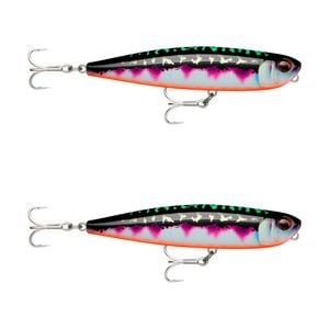 2x Rapala 13cm Precision Xtreme Pencil EXO Topwater Fishing Lures - Toman