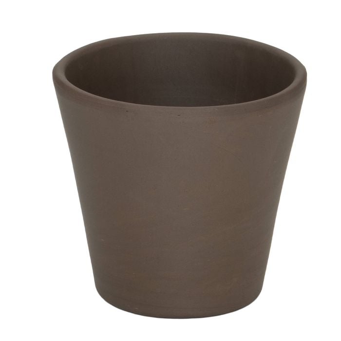 Eden 12cm Titanium Clay Cono Italian Terracotta Pot