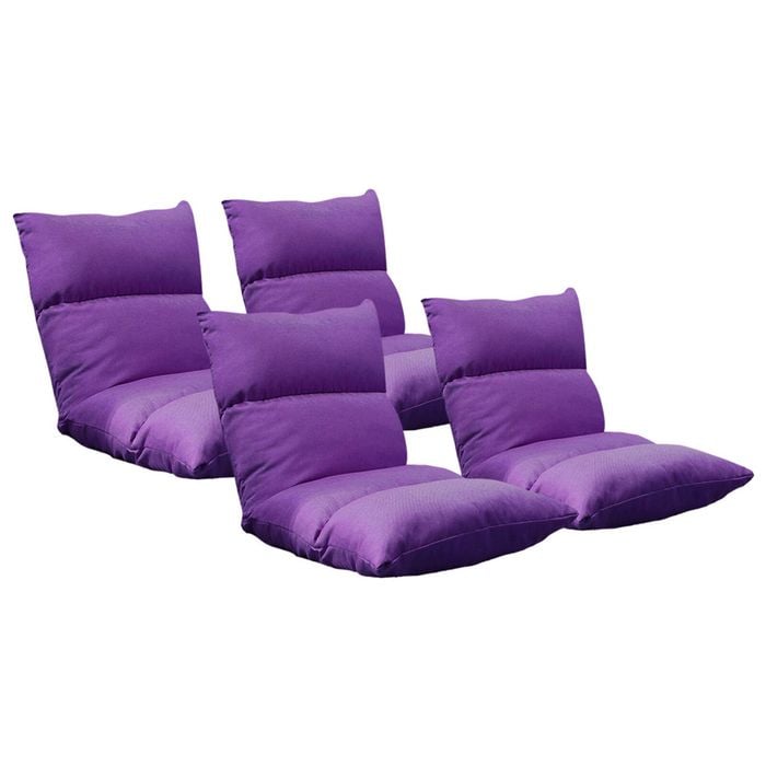 SOGA 4X Lounge Recliner Sofa Bed Chair Purple