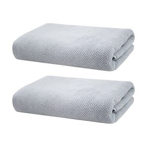 2PK Bambury Angove 600gsm Soft Absorbent Cotton Bath Towel 70x140cm Blue