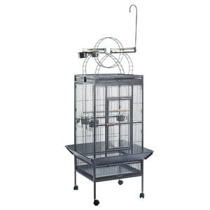 YES4PETS 174 cm Large Bird Budgie Cage Parrot Aviary With Metal Tray and Wheel Skirt