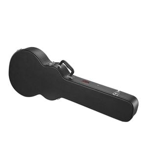 VEVOR 1050mm Gourd-Shaped Guitar Hard Case Black With Lock Latch Key Handle for Music