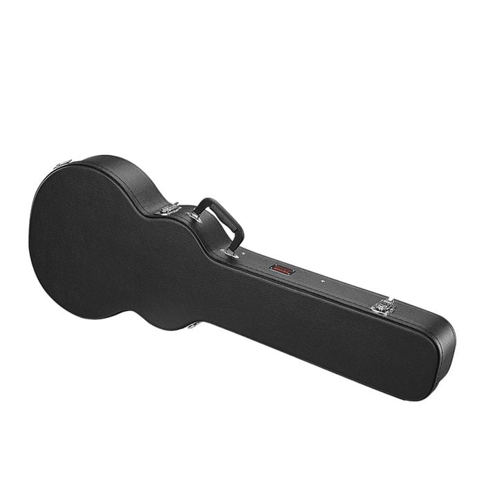 VEVOR 1050mm Gourd-Shaped Guitar Hard Case Black With Lock Latch Key Handle for Music