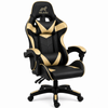 Relaxio Gaming Chair Office chair with Headrest and Lumbar Support - Gold