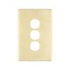 Deta S-Line Brushed Gold Finish 3 Gang Switch Cover Plate