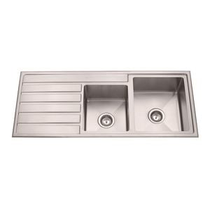 SINX 1200 x 500mm 1200R Zen Double Sink Bowl And Drainer
