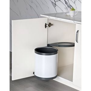 Practa Solutions 15L White Swing Bin