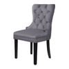 ALFORDSON Set of 4 Dining Chairs Fabric Grey