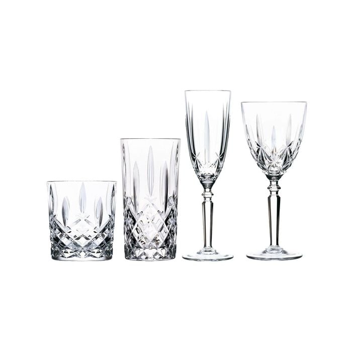 RCR Crystal Orchestra Cut Glass Glassware - 24pc Set