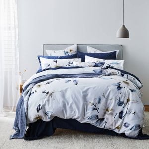 Elle Quilt Cover Set Super King 270X210cm Silver MyHouse