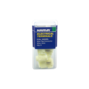 Narva Electrical Terminal Ezy Tap Wire Connector - 4mm 6 Pack