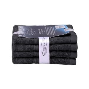 4PK Ultimate Alanya Face Washer/Towel 550Gsm Castlerock