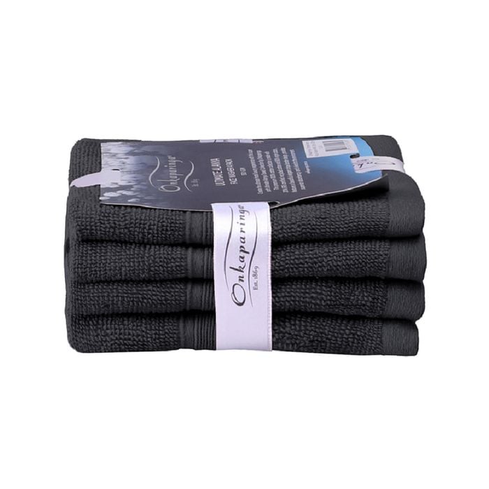 4PK Ultimate Alanya Face Washer/Towel 550Gsm Castlerock