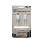 Click 1.2m Micro USB to USB Cable