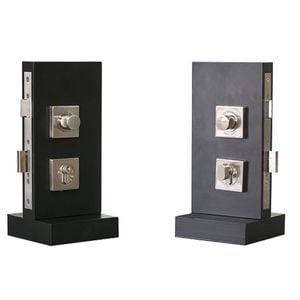 Sylvan Satin Nickel Square Double Turn Kit For Entrance Doors