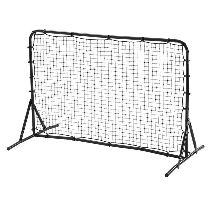 VEVOR Soccer Rebound Trainer Black for Equipment Double-Sided Net