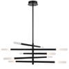 Telbix Pinta Contemporary Pendant Hanging Lamp Light Metal Acrylic Black Matte