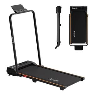Everfit 3 in 1 Walking Pad Treadmill 12% Incline Under Desk Foldable Treadmills for Home 38cm Black