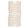 Barelli White Locking Plastic Shower Curtain Rings - 12 Pack - White