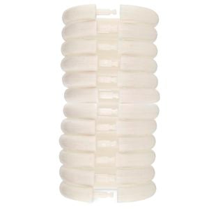Barelli White Locking Plastic Shower Curtain Rings - 12 Pack - White