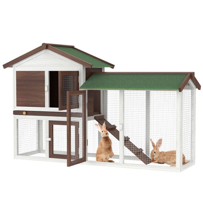 Advwin Rabbit Hutch Chicken Coop Wooden Pet House