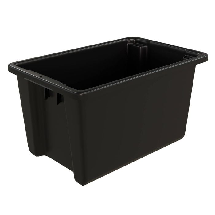 Handy Storage 70L Black Heavy Duty Crate 