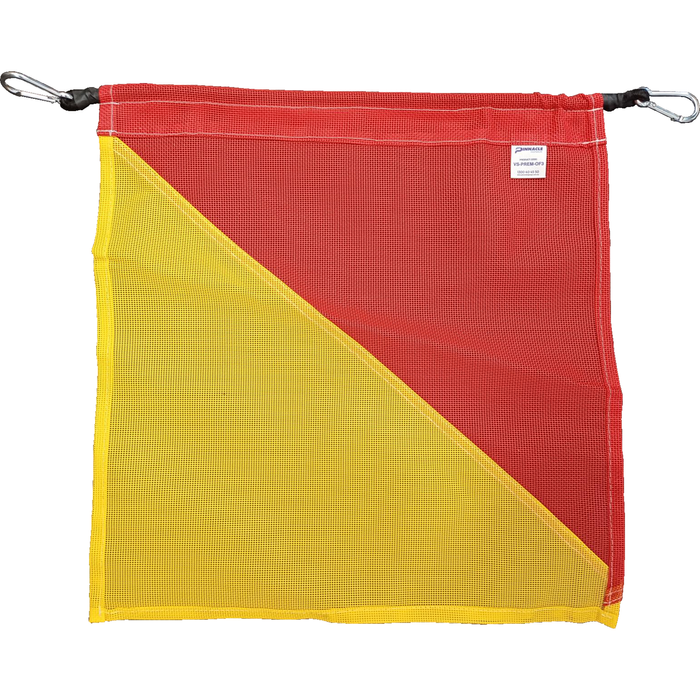 Pinnacle Premium Mesh Type Oversize Flag With Stretch Strap And Karabiners