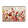 Artey | Sprinkled Flowers Crop - Framed Canvas - Natural Frame - 80 x 120cm