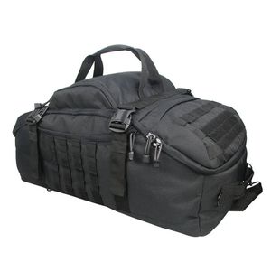 Lifebay Tactical Molle Sport Travel Duffel Bag Black