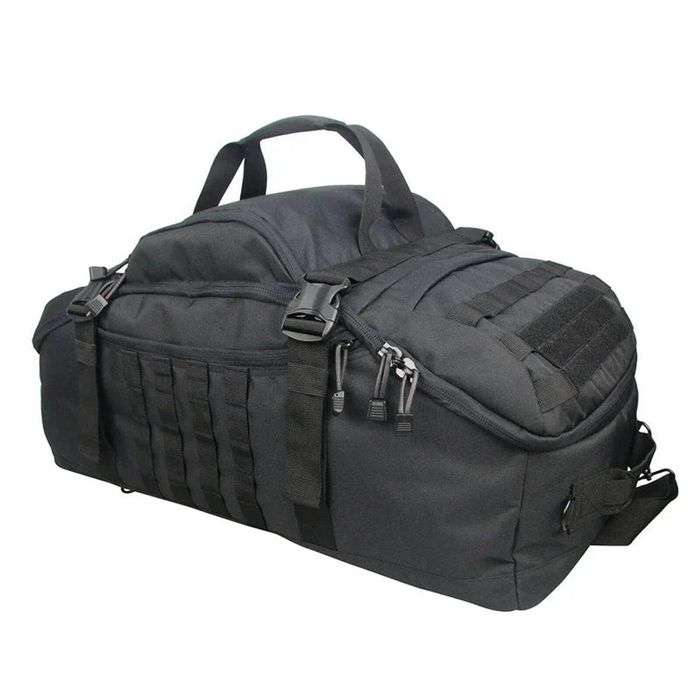 Lifebay Tactical Molle Sport Travel Duffel Bag Black