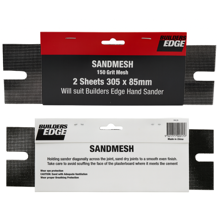 Builders Edge Plaster Accessary DIY Sandmesh 9927 - 2 Pack