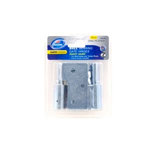 Zenith Zinc Plated Right Hand Ball Bearing Gate Steel To Wooden Hinge - 2 Pack