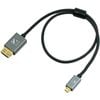 ZILR 4Kp60 Hyper Thin High Speed HDMI Secure Cable with Micro Connector (1m / 3.3ft)