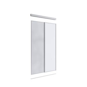 Lugna 2100 x 1200mm 1 Mirror 1 Melamine 2 Door Combo Package