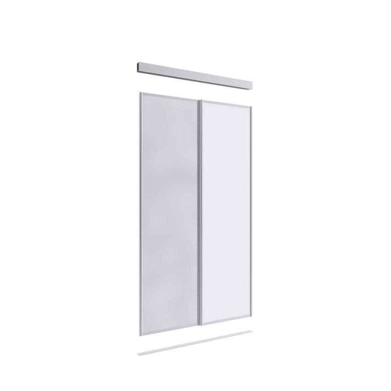 2100 x 1200mm 1 Mirror 1 Melamine 2 Door Combo Package