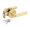 Ikonic Brushed Brass Sira Entrance Lever Set