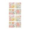 2x 4pc Ecology Midsummer Botanical Florals Rectangle Coasters 10cm