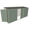 Build-A-Shed 1.2 x 4.5 x 2.0m Tunnel Shed Tunnel Hinged Door with 1 Hinged Side Door - Green