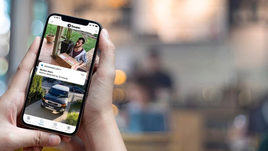 A person on a phone using the app