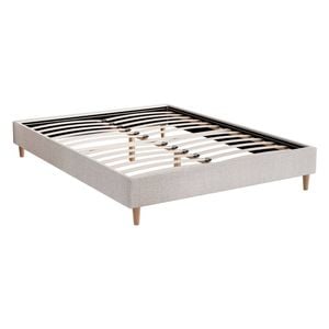 Artiss Bed Frame Queen Size Beige Zora