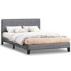 ALFORDSON Bed Frame Double Size Headboard Fabric Grey