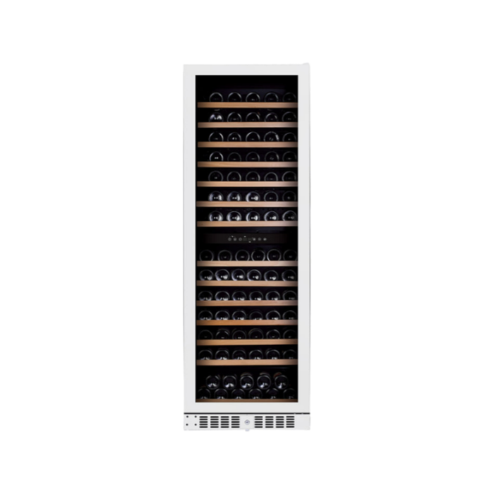 Grand Cru 166 DWT Wine Fridge (Alpine White & Timber) - 166 Bottle Capacity - Alpine White & Timber
