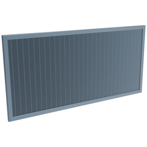 ProtectorAl 1001-2000W X 300-1000H Deep Ocean Aluminium Welded Louver Panel Vertical 5mm overlap