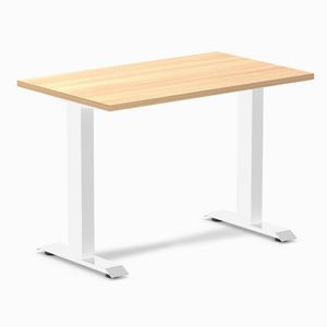 Desky Fixed Height Mini Office Desk White Frame 100cm