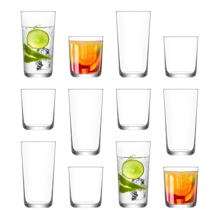 12pc Assos Highball Glasses & Tumblers Set