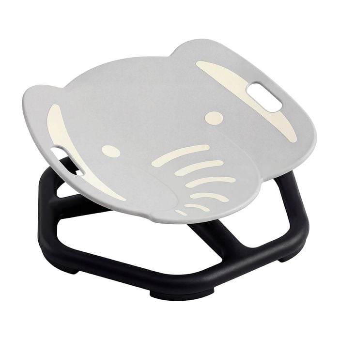 Ufurniture Kids Sensory Swivel Chair Petal 360° Spinning Chair with Non-slip feets Grey