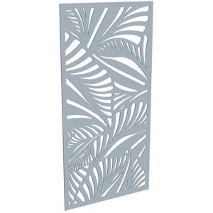 ProtectorAl 300-1200w x 1201-2400h Silver Matt/Gloss White Jungle Unframed Composite Deco Panel