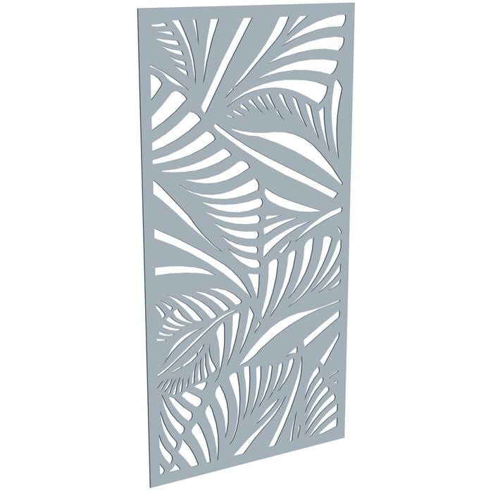 ProtectorAl 300-1200w x 1201-2400h Silver Matt/Gloss White Jungle Unframed Composite Deco Panel