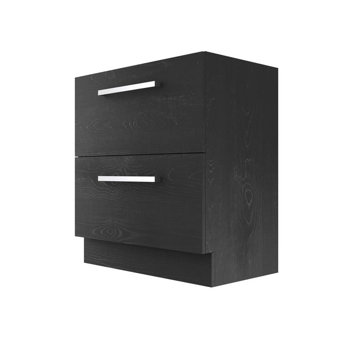 Stein 900x450x810mm Black Select Floor Standing Vanity to suit handle